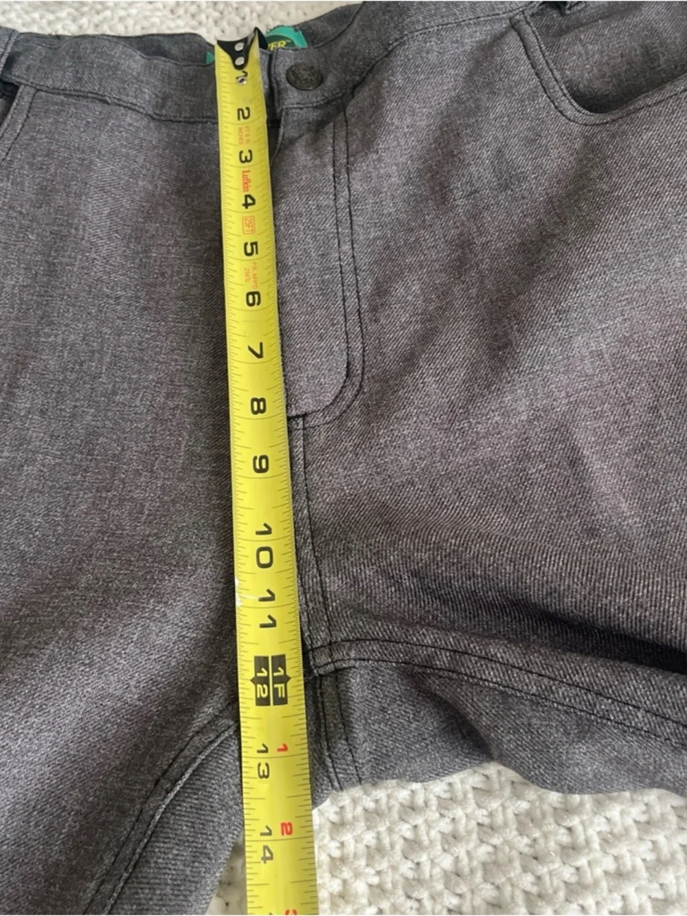 Haband Men's Gray Pants with Green Logo Tag